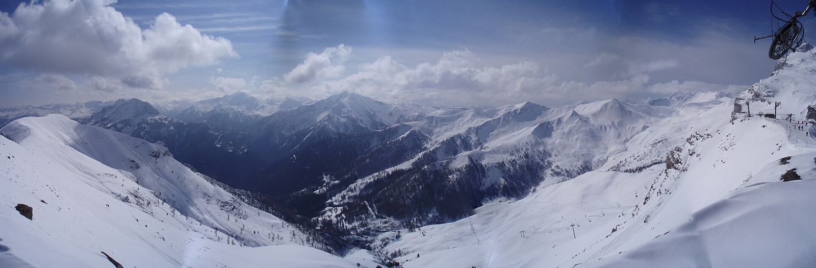 Vallée de l'Ubaye vue depuis Pra-Loup
